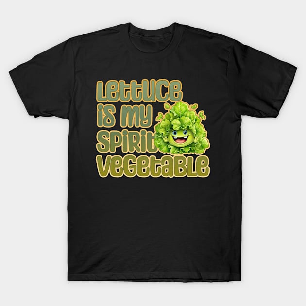 Lettuce is My Spirit Vegetable T-Shirt by DanielLiamGill